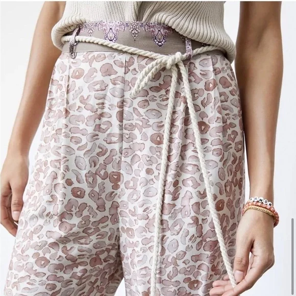 Anthropologie Ollari Tasseled Tapered Pants NWT - Picture 5 of 12